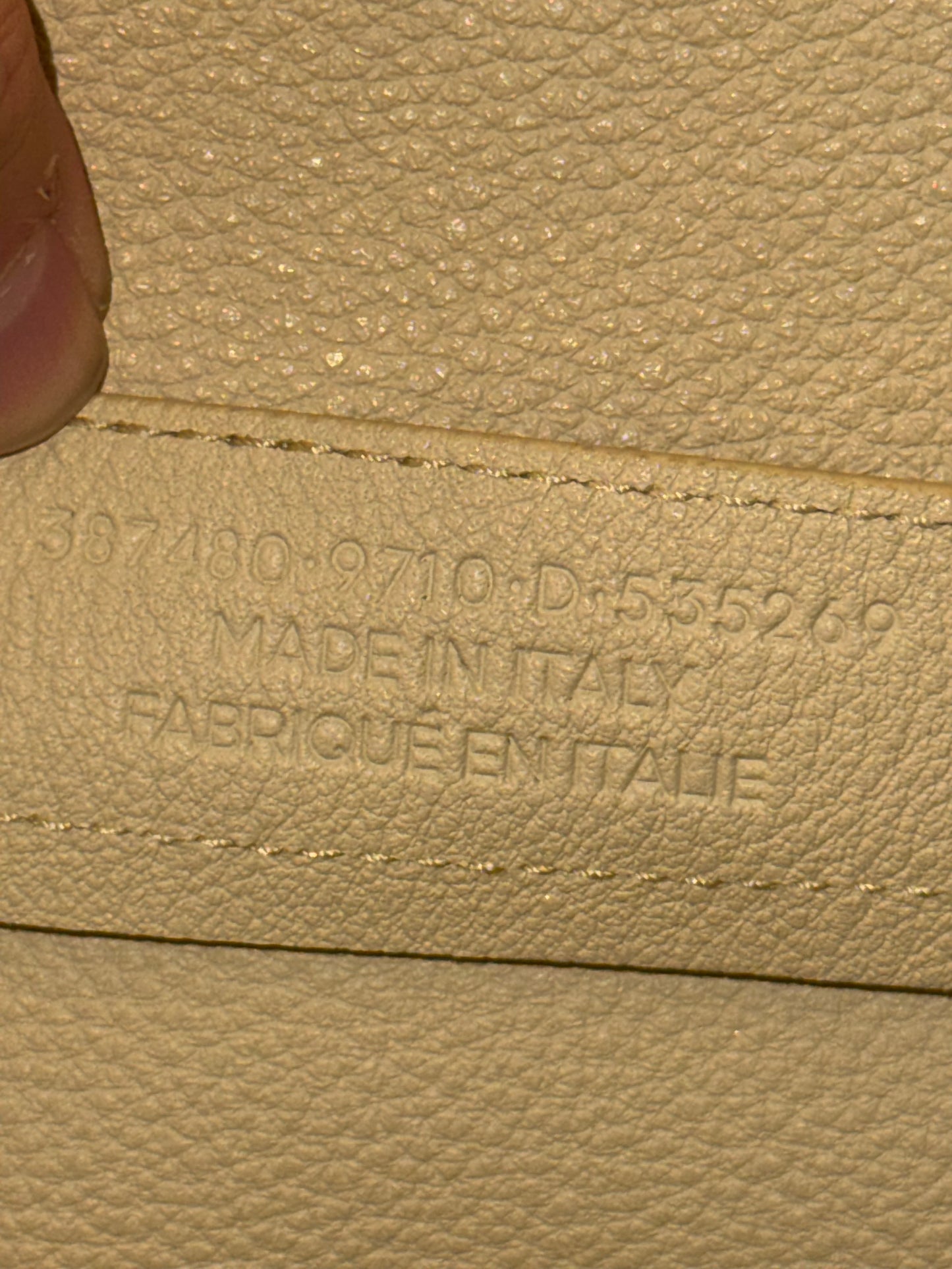 BALENCIAGA BUTTER YELLOW LARGE PAPIER EDGE HANDBAG
