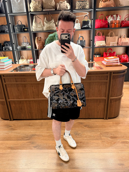 LOUIS VUITTON LIMITED EDITION MONOGRAM FLEUR DE JAIS SPEEDY 30 BOSTON BAG