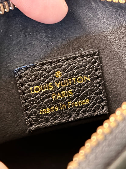 LOUIS VUITTON BLACK EMPREINTE NANO SPEEDY CROSSBODY BAG