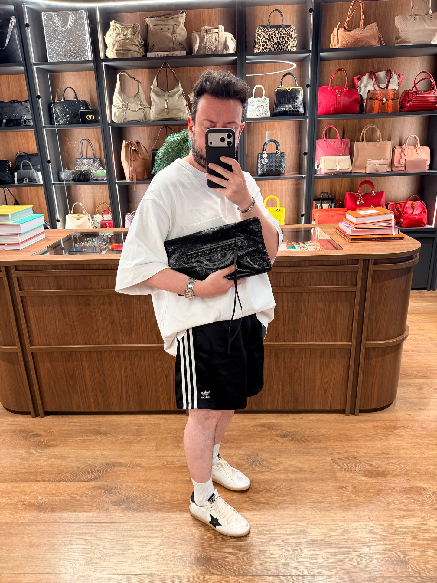 BALENCIAGA BLACK LE CITY POCHETTE
