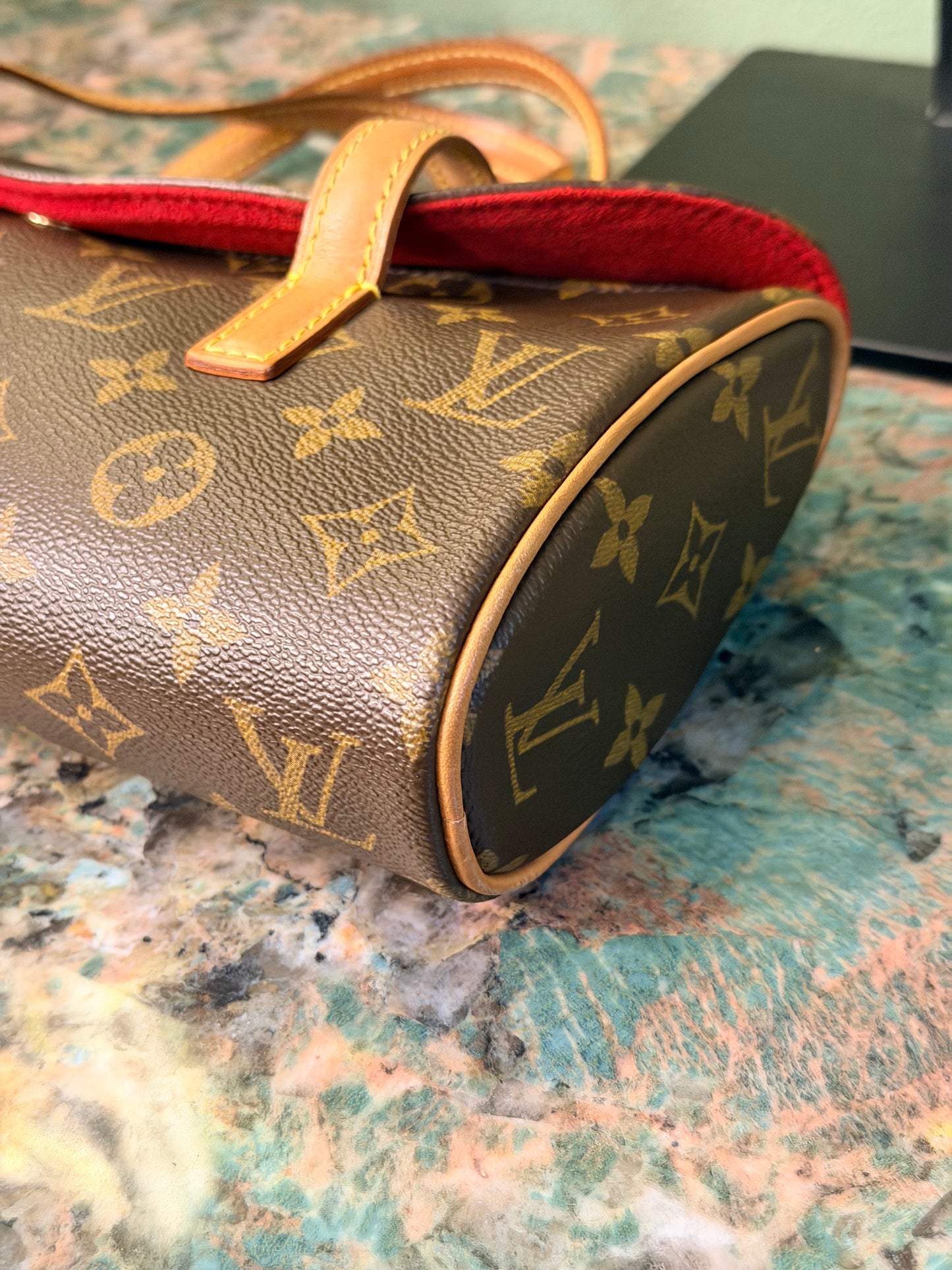 LOUIS VUITTON MONOGRAM SONATINE HANDBAG