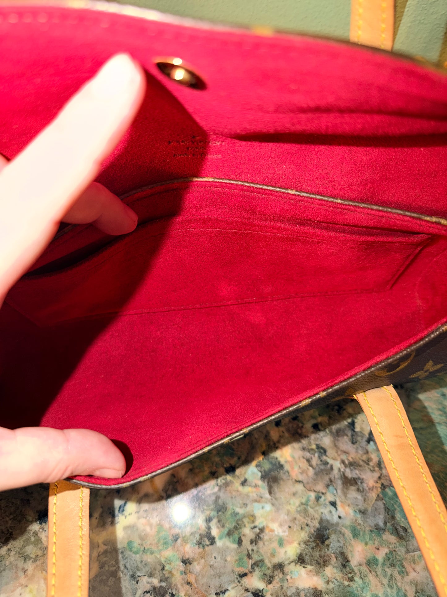 LOUIS VUITTON MONOGRAM SONATINE HANDBAG