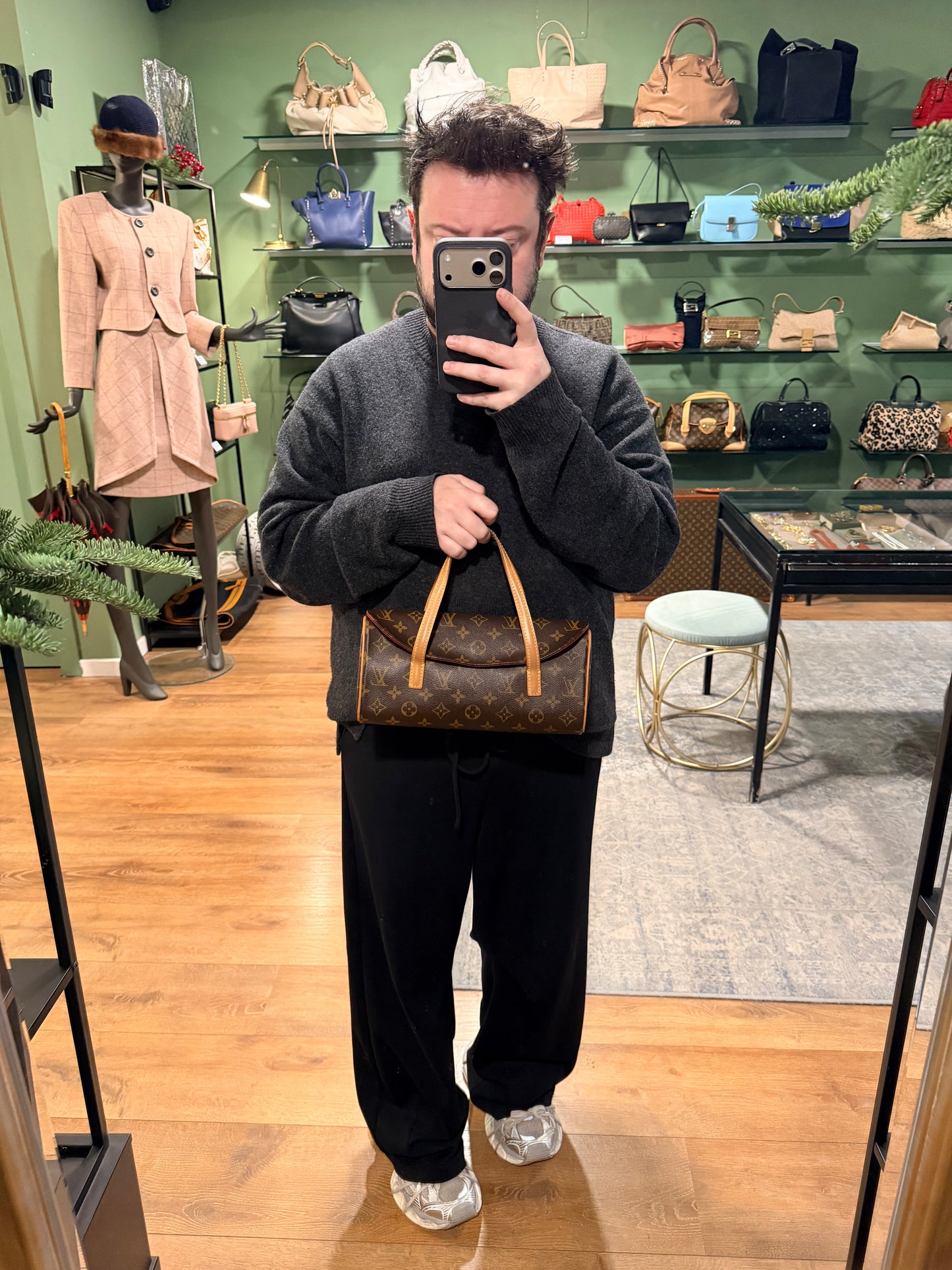 LOUIS VUITTON MONOGRAM SONATINE HANDBAG