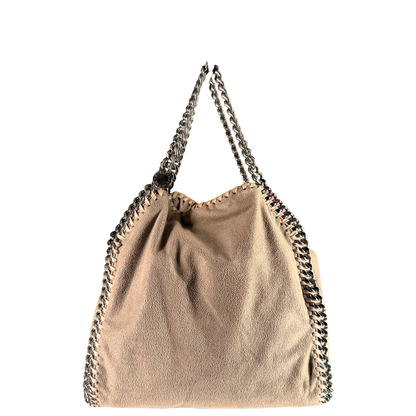 STELLA MCCARTNEY GREY MINI FALABELLA CROSSBODY BAG