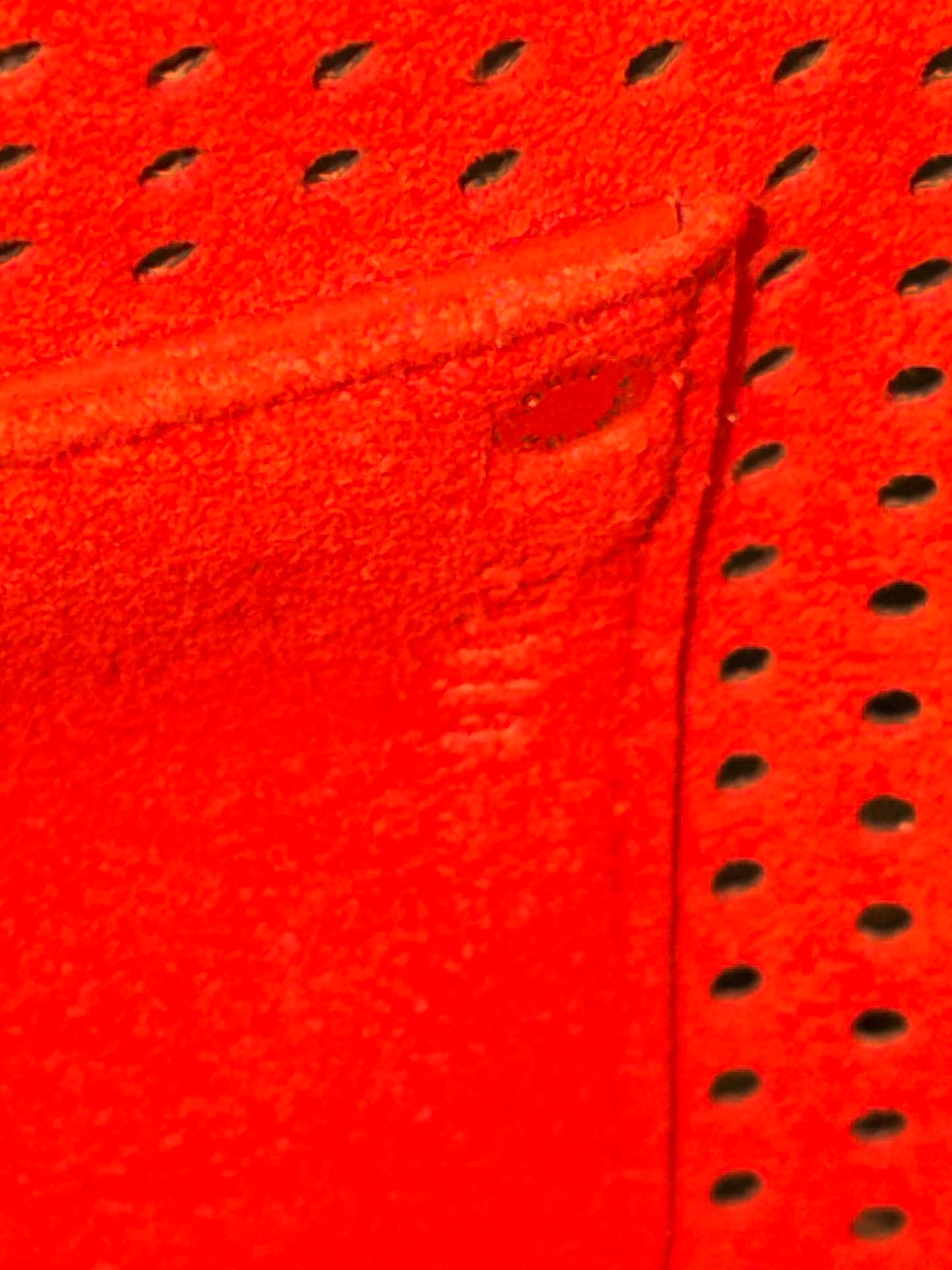 LOUIS VUITTON ORANGE MONOGRAM PERFORATED SPEEDY 30 BOSTON BAG