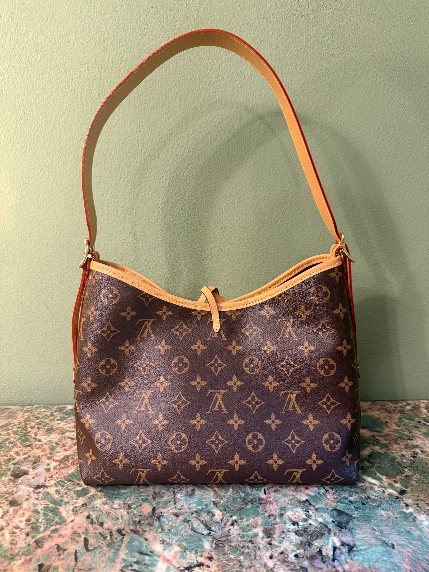 LOUIS VUITTON MONOGRAM CARRYALL PM SHOULDER BAG