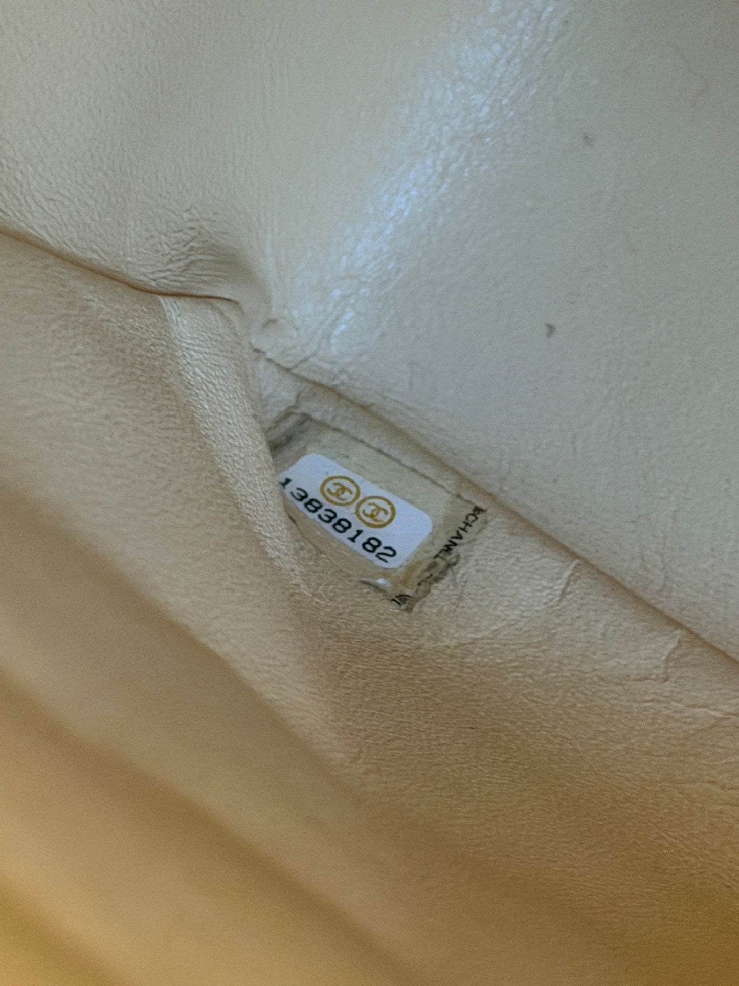 CHANEL BEIGE CAVIAR TIMELESS JUMBO SINGLE FLAP SHOULDER BAG