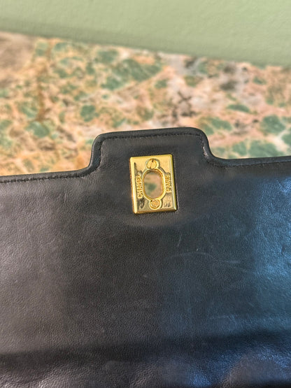 CHANEL BLACK LAMBSKIN SMALL DIANA CROSSBODY BAG