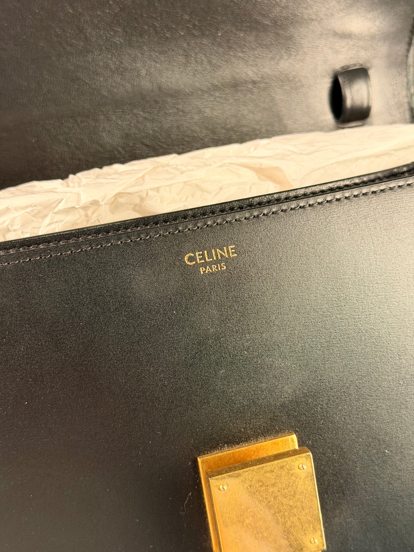 CÈLINE BLACK BOX CLASSIQUE SHOULDER BAG