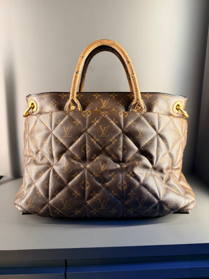 LOUIS VUITTON LIMITED EDITION QUILTED MONOGRAM ETOILE EXOTIC MM HANDBAG