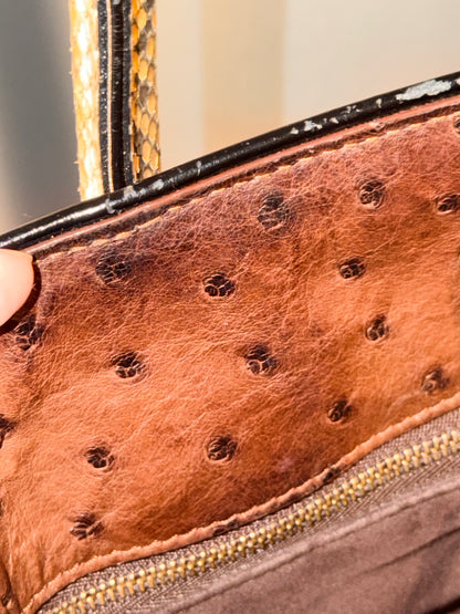 LOUIS VUITTON LIMITED EDITION QUILTED MONOGRAM ETOILE EXOTIC MM HANDBAG