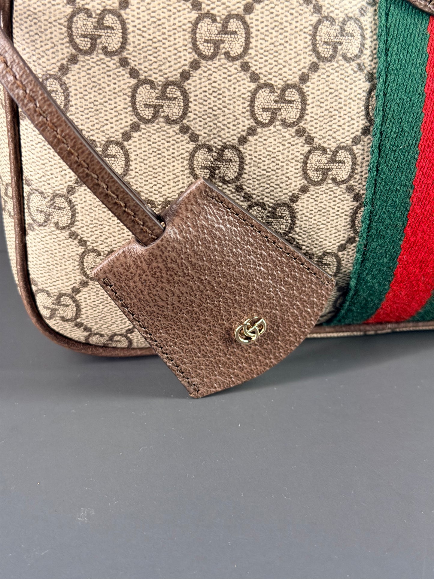 GUCCI GG SUPREME OPHIDIA CAMERA CROSSBODY BAG