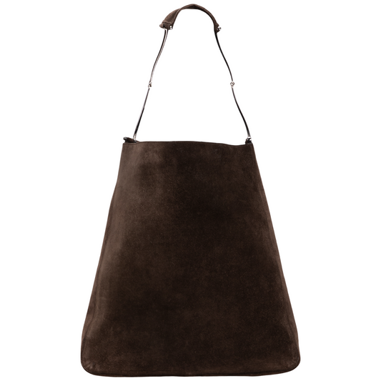 GUCCI BY TOM FORD LARGE BROWN SUEDE HOBO BAG