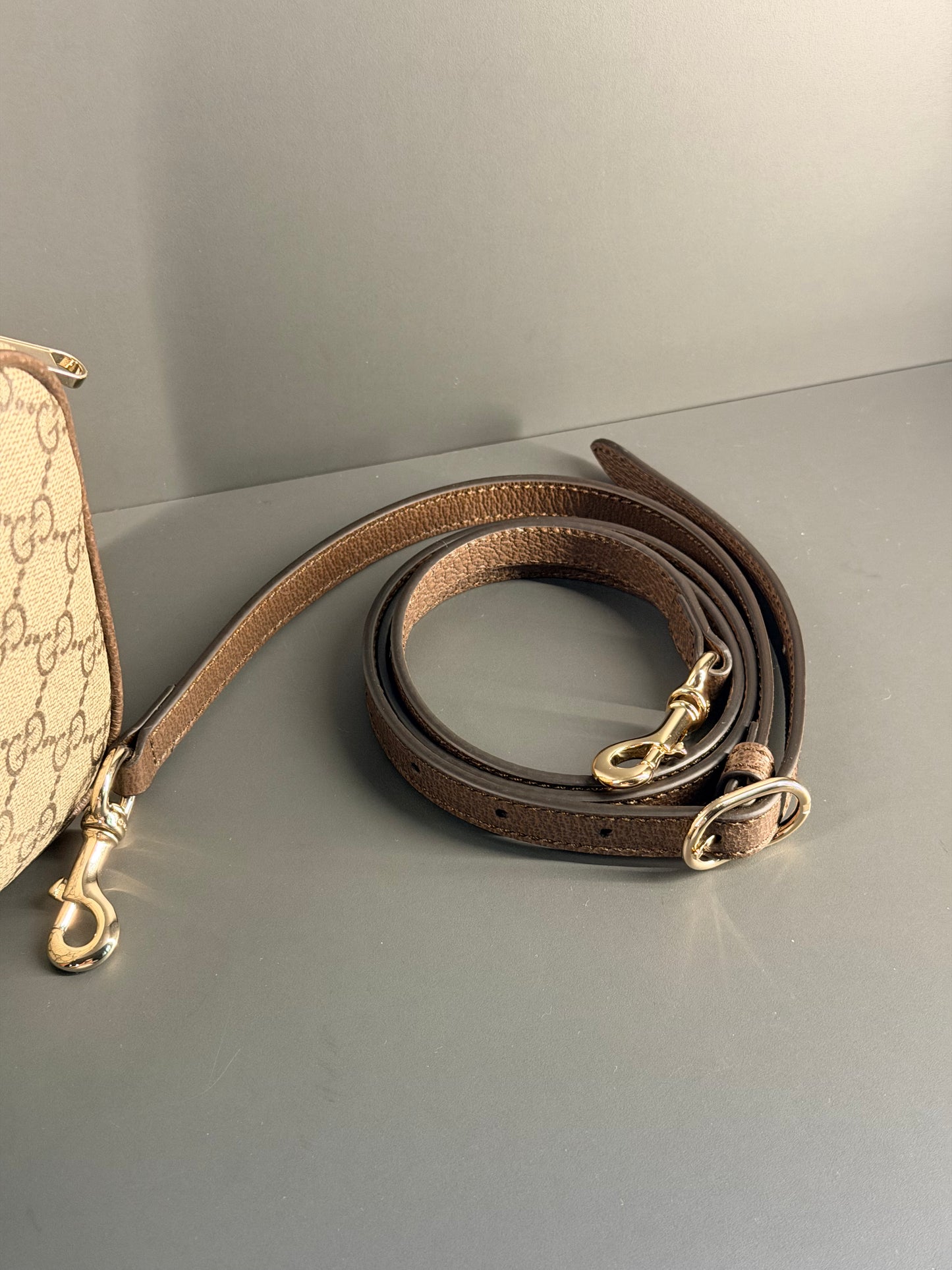 GUCCI GG SUPREME OPHIDIA CAMERA CROSSBODY BAG