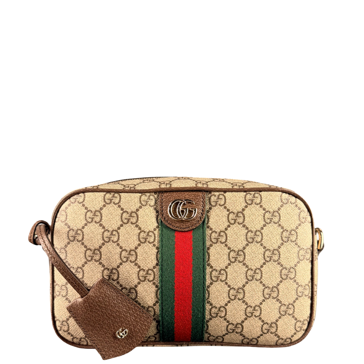 GUCCI GG SUPREME OPHIDIA CAMERA CROSSBODY BAG