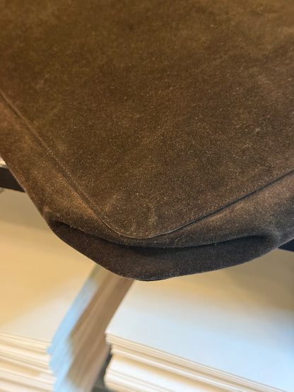 GUCCI BY TOM FORD LARGE BROWN SUEDE HOBO BAG