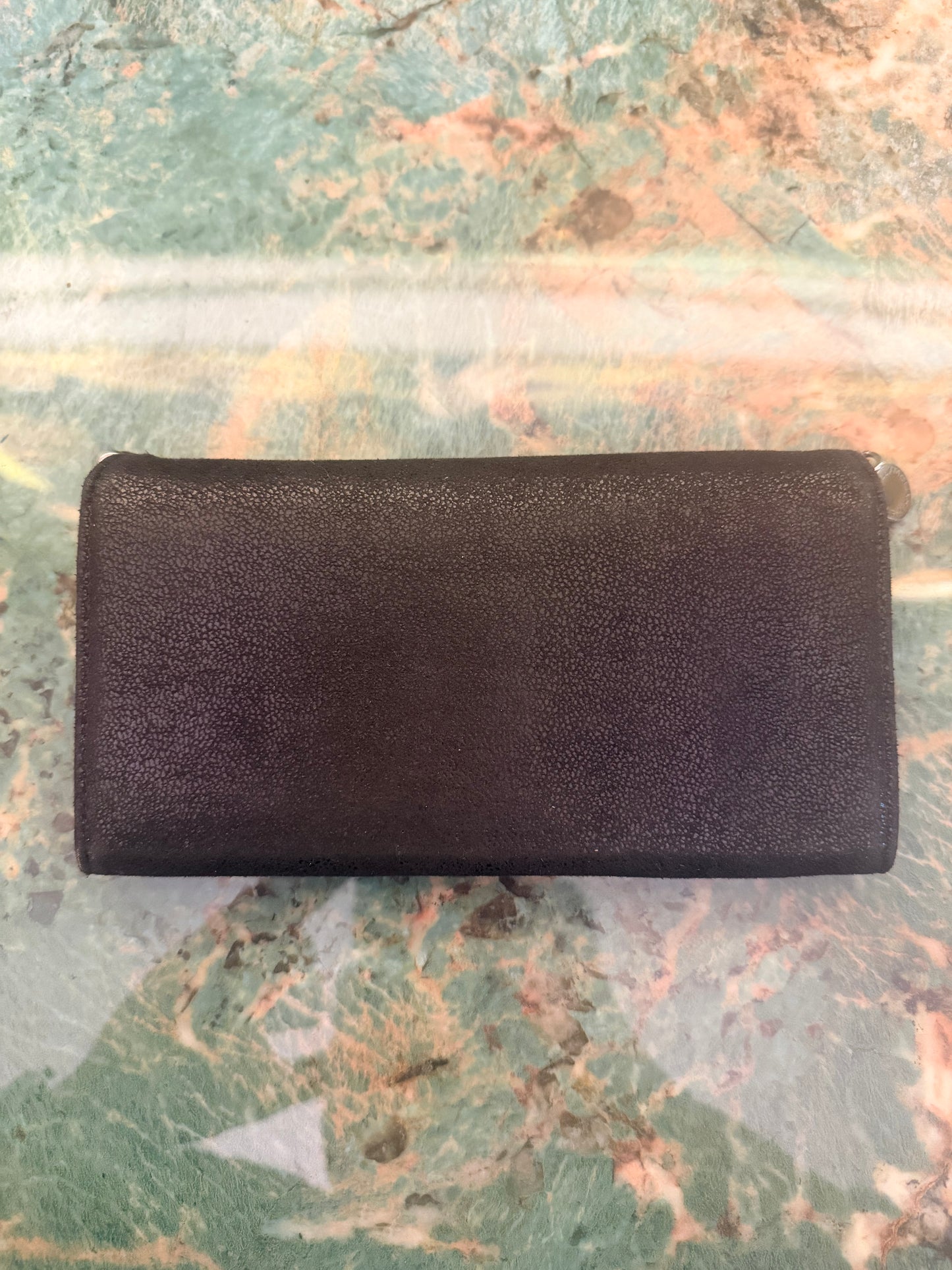 STELLA MCCARTNEY BLACK FALABELLA LONG WALLET