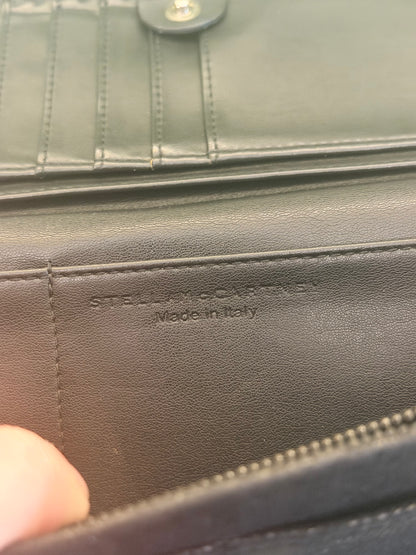 STELLA MCCARTNEY BLACK FALABELLA LONG WALLET