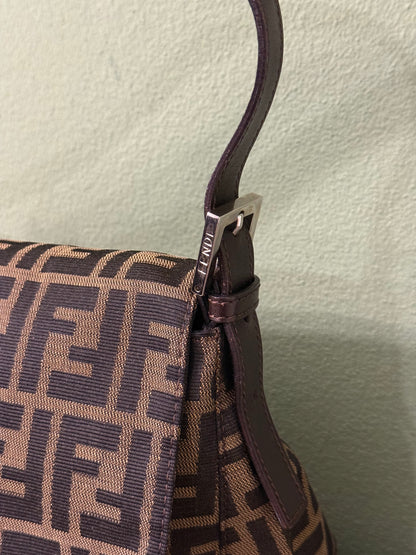 FENDI ZUCCA MAMA BAGUETTE SHOULDER BAG