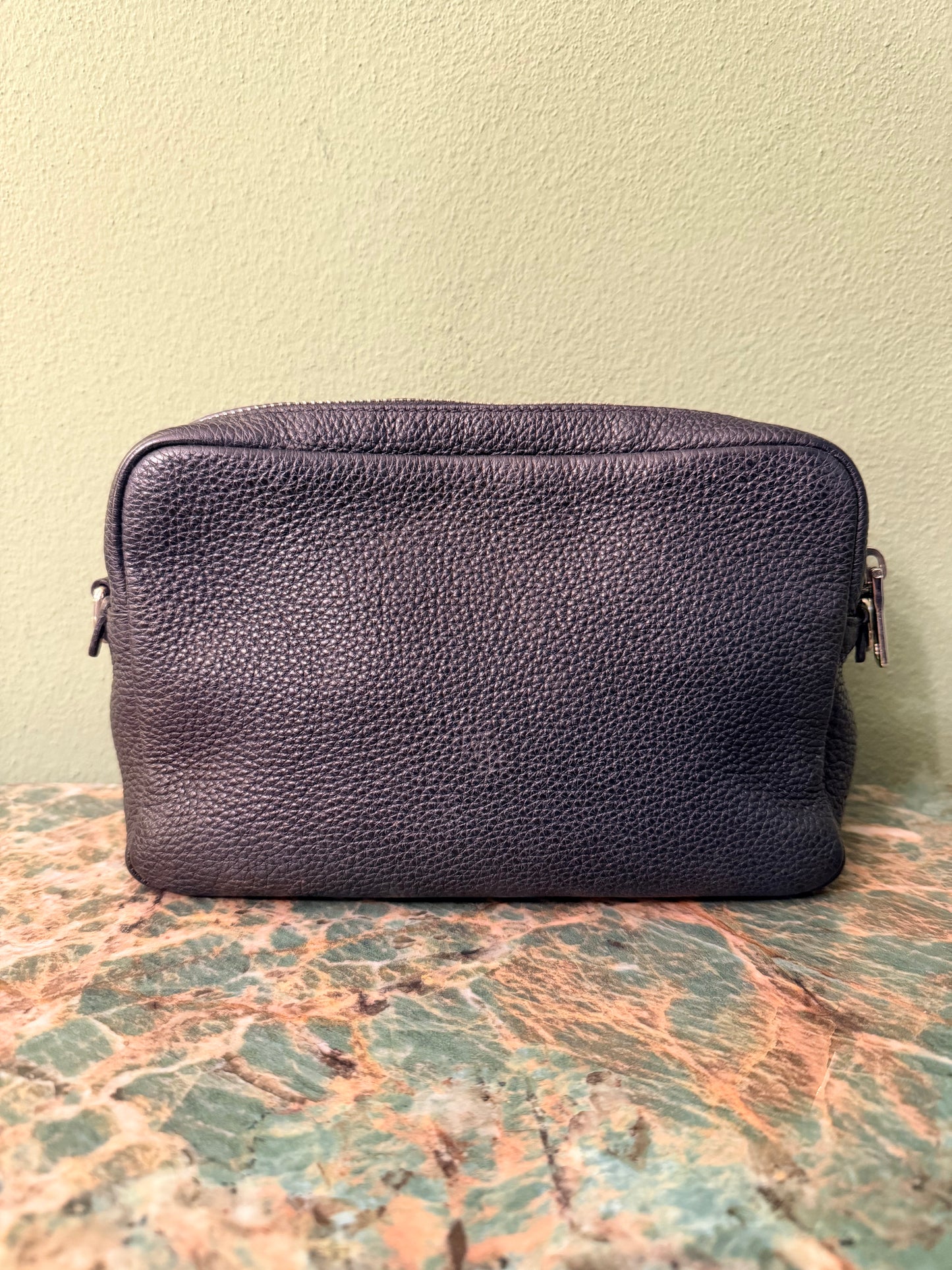 PRADA BLACK CERVO CAMERA BAG