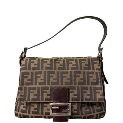 FENDI ZUCCA MAMA BAGUETTE SHOULDER BAG
