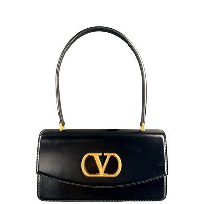 VALENTINO BLACK VAIN SHOULDER BAG