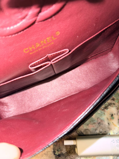 CHANEL BLACK CAVIAR MEDIUM TIMELESS CLASSIC DOUBLE FLAP SHOULDER BAG