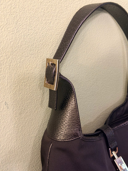 GUCCI BY TOM FORD BLACK NYLON JACKIE SHOULDER BAG