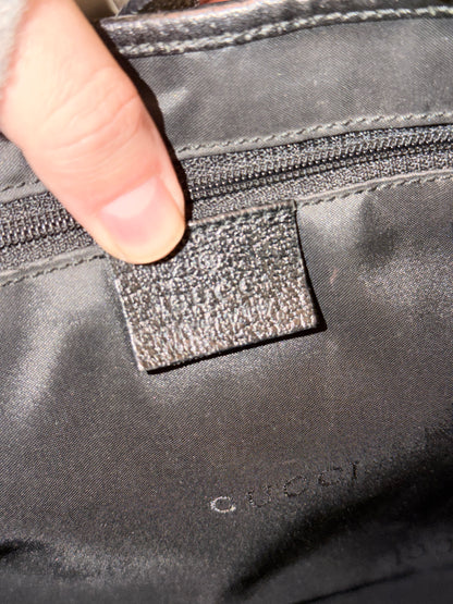 GUCCI BY TOM FORD BLACK NYLON JACKIE SHOULDER BAG