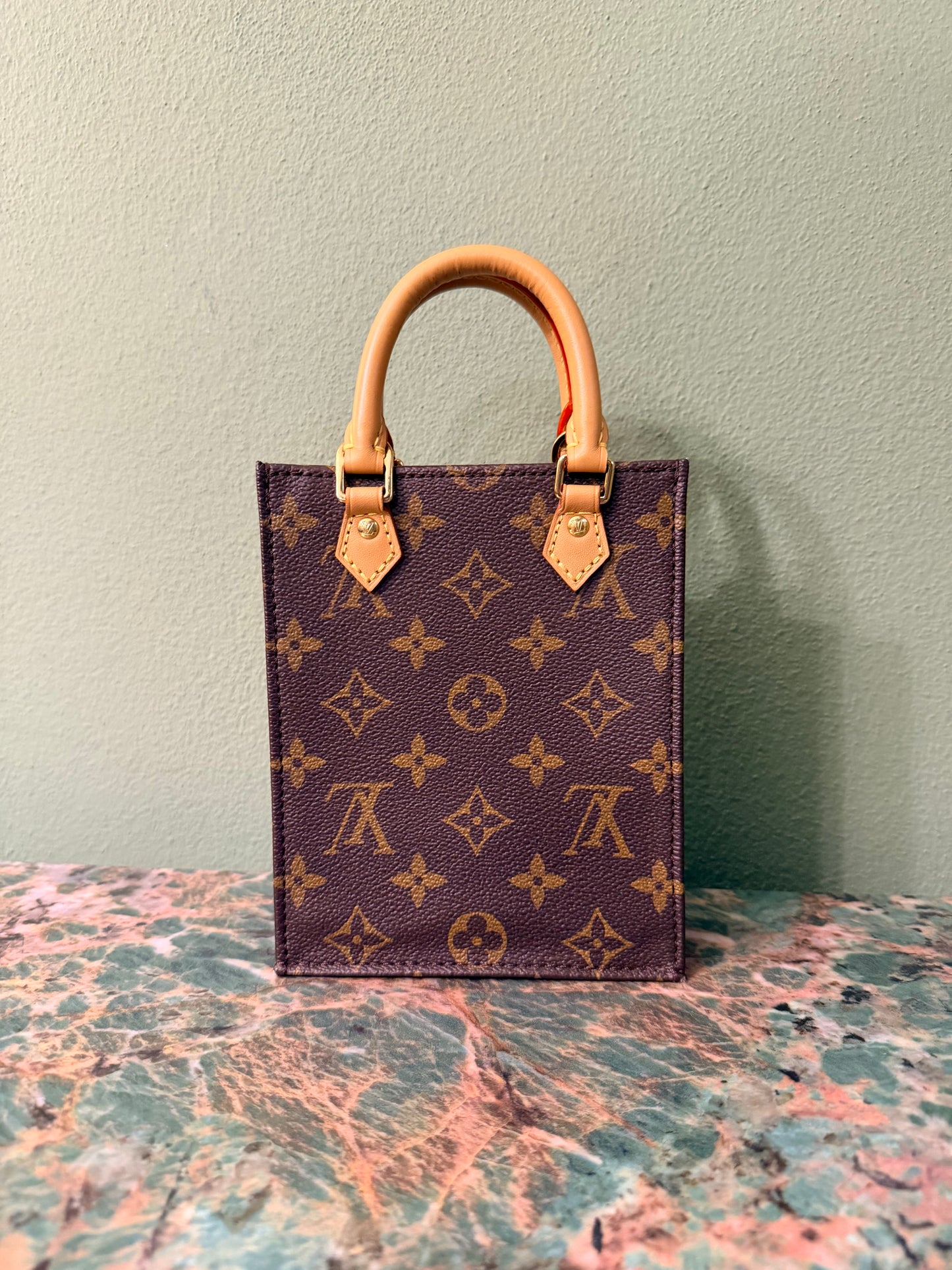 LOUIS VUITTON MONOGRAM PETIT SAC PLAT CROSSBODY BAG