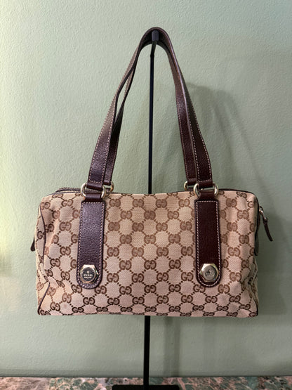 GUCCI MONOGRAM BOSTON SHOULDER BAG