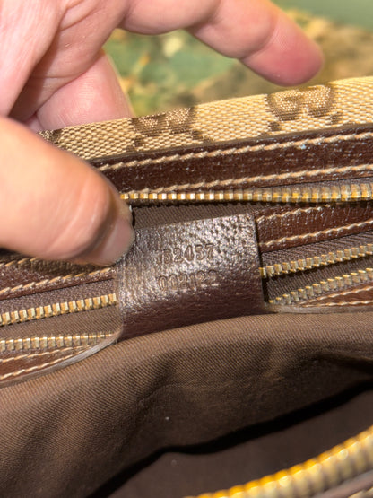 GUCCI MONOGRAM BOSTON SHOULDER BAG