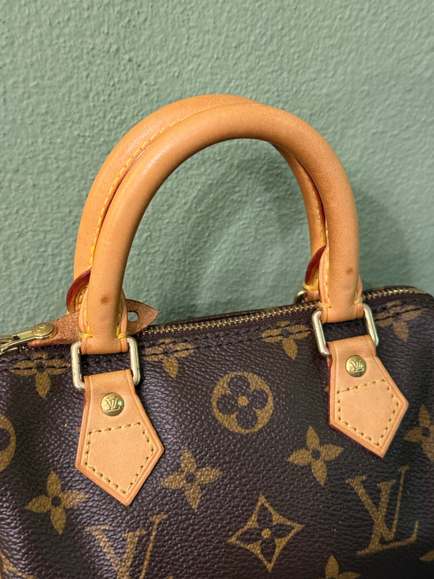 LOUIS VUITTON MONOGRAM MINI HL BOSTON BAG WITH STRAP