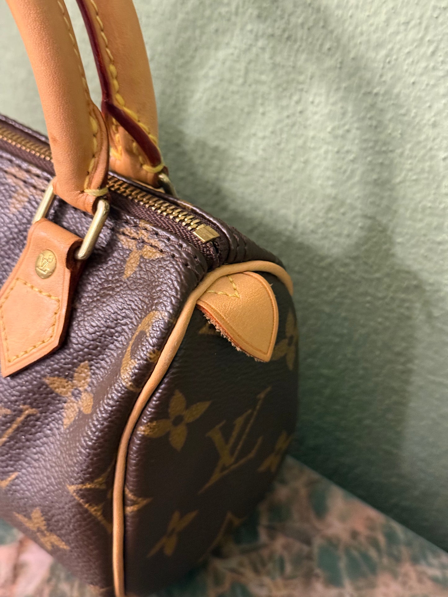 LOUIS VUITTON MONOGRAM MINI HL BOSTON BAG WITH STRAP
