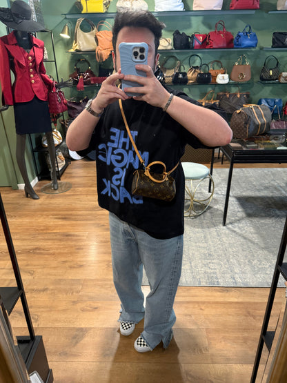 LOUIS VUITTON MONOGRAM MINI HL BOSTON BAG WITH STRAP