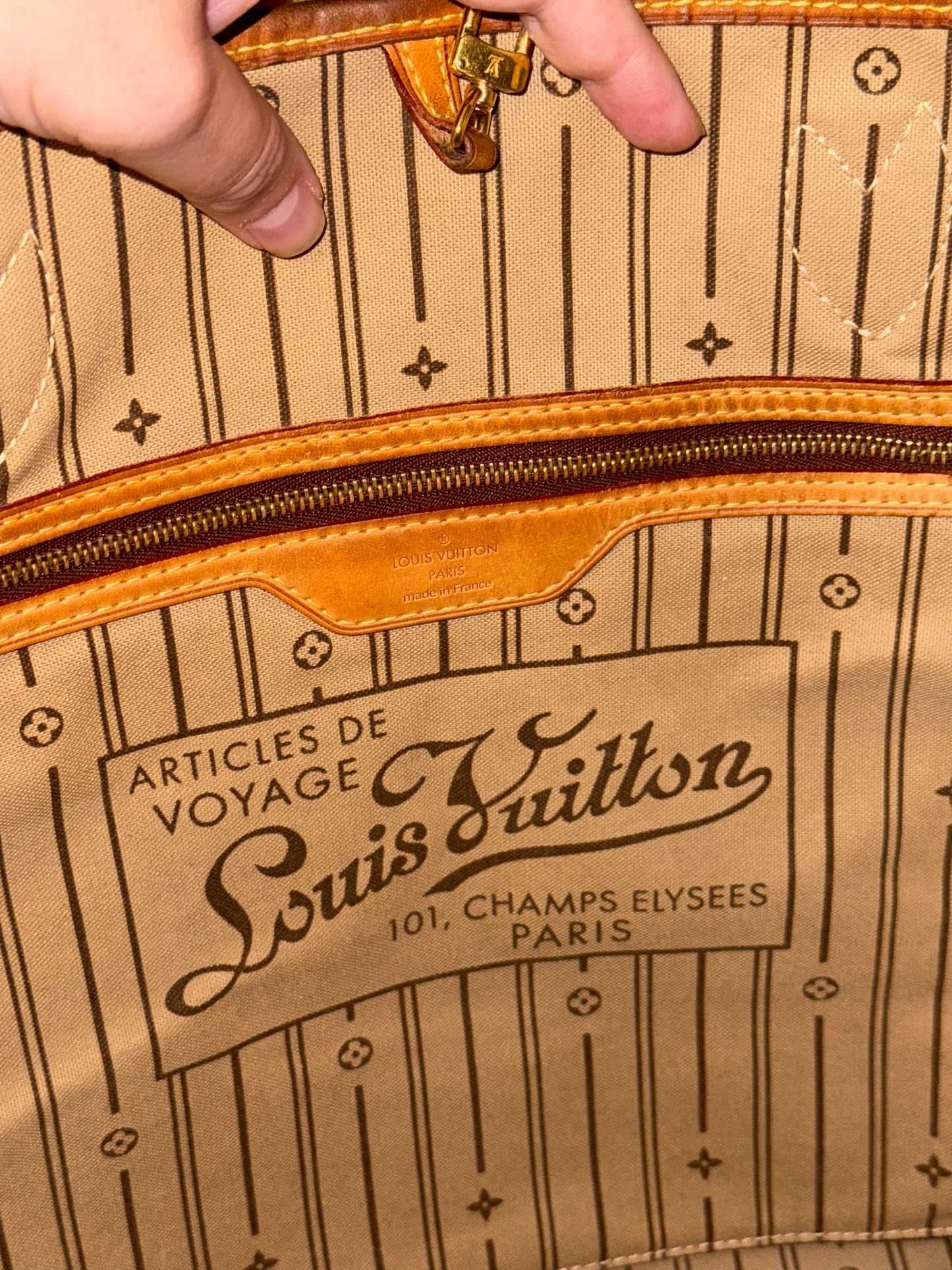 LOUIS VUITTON MONOGRAM NEVERFULL GM SHOPPING TOTE
