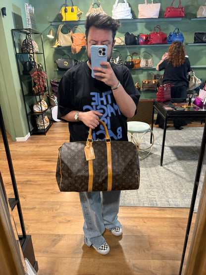 LOUIS VUITTON MONOGRAM KEEPALL 45 TRAVEL BAG