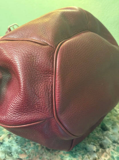 CARTIER BURGUNDY LARGE BUCKET BAG