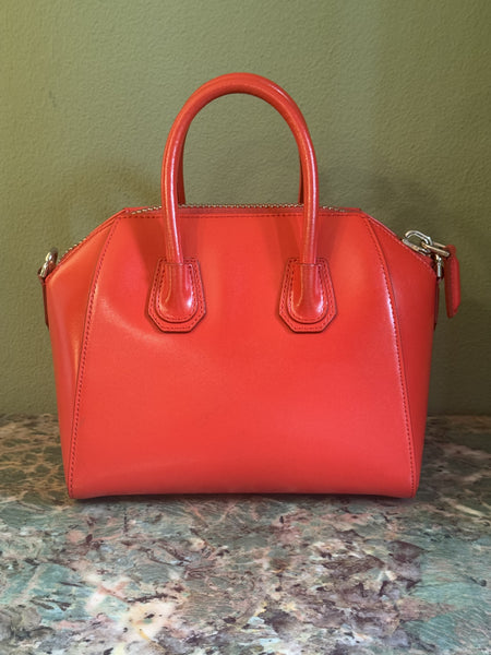 GIVENCHY RED MINI ANTIGONA CROSSBODY BAG