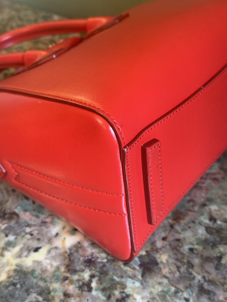 GIVENCHY RED MINI ANTIGONA CROSSBODY BAG