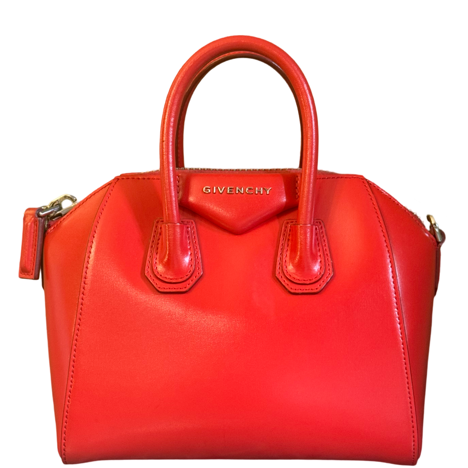 GIVENCHY RED MINI ANTIGONA CROSSBODY BAG