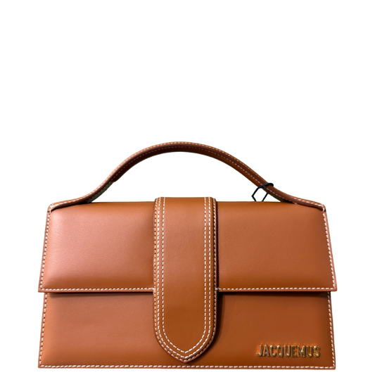 JAQUEMUS TAN LE GRAND BAMBINO CROSSBODY BAG