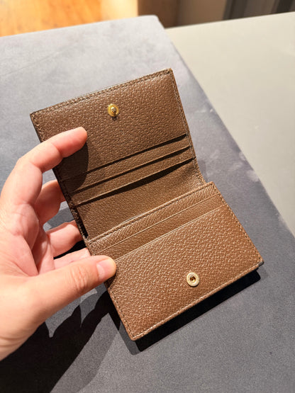 GUCCI GG SUPREME TIGER COMPACT WALLET