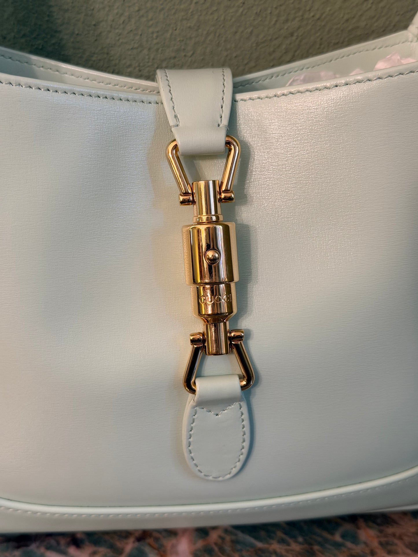 GUCCI LIGHT GREEN MEDIUM JACKIE 1961 SHOULDER BAG