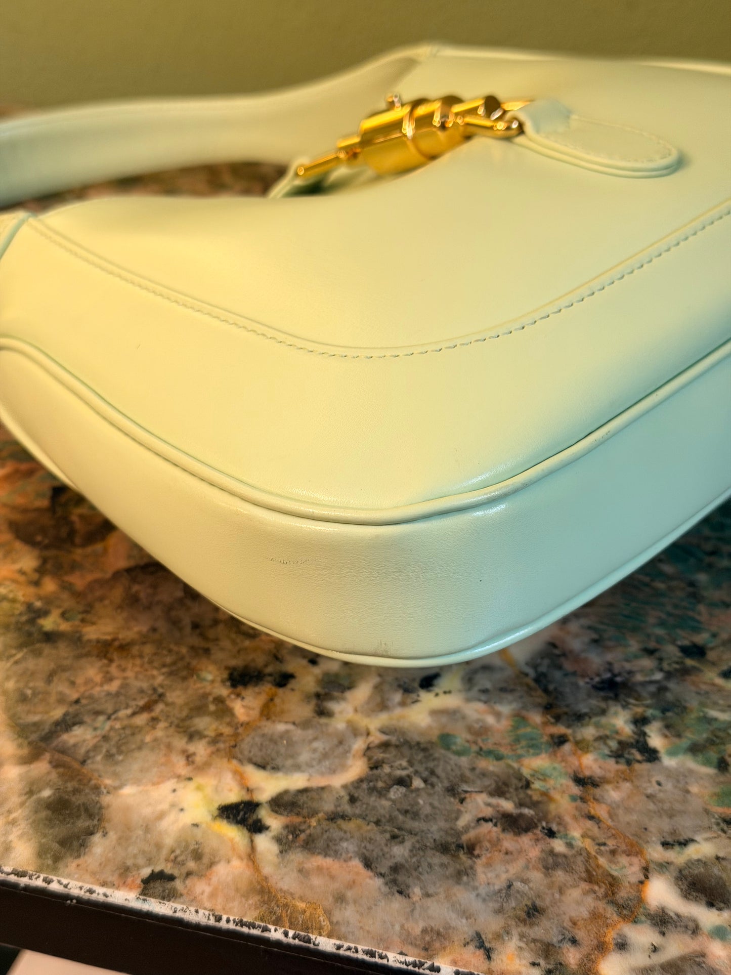 GUCCI LIGHT GREEN MEDIUM JACKIE 1961 SHOULDER BAG