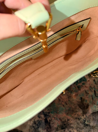 GUCCI LIGHT GREEN MEDIUM JACKIE 1961 SHOULDER BAG