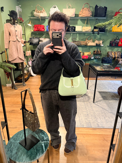 GUCCI LIGHT GREEN MEDIUM JACKIE 1961 SHOULDER BAG