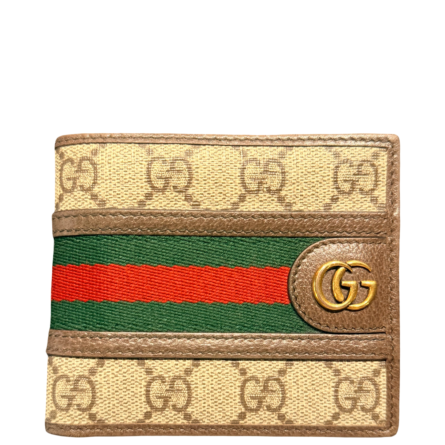 GUCCI GG SUPREME WEB BI FOLD MEN WALLET