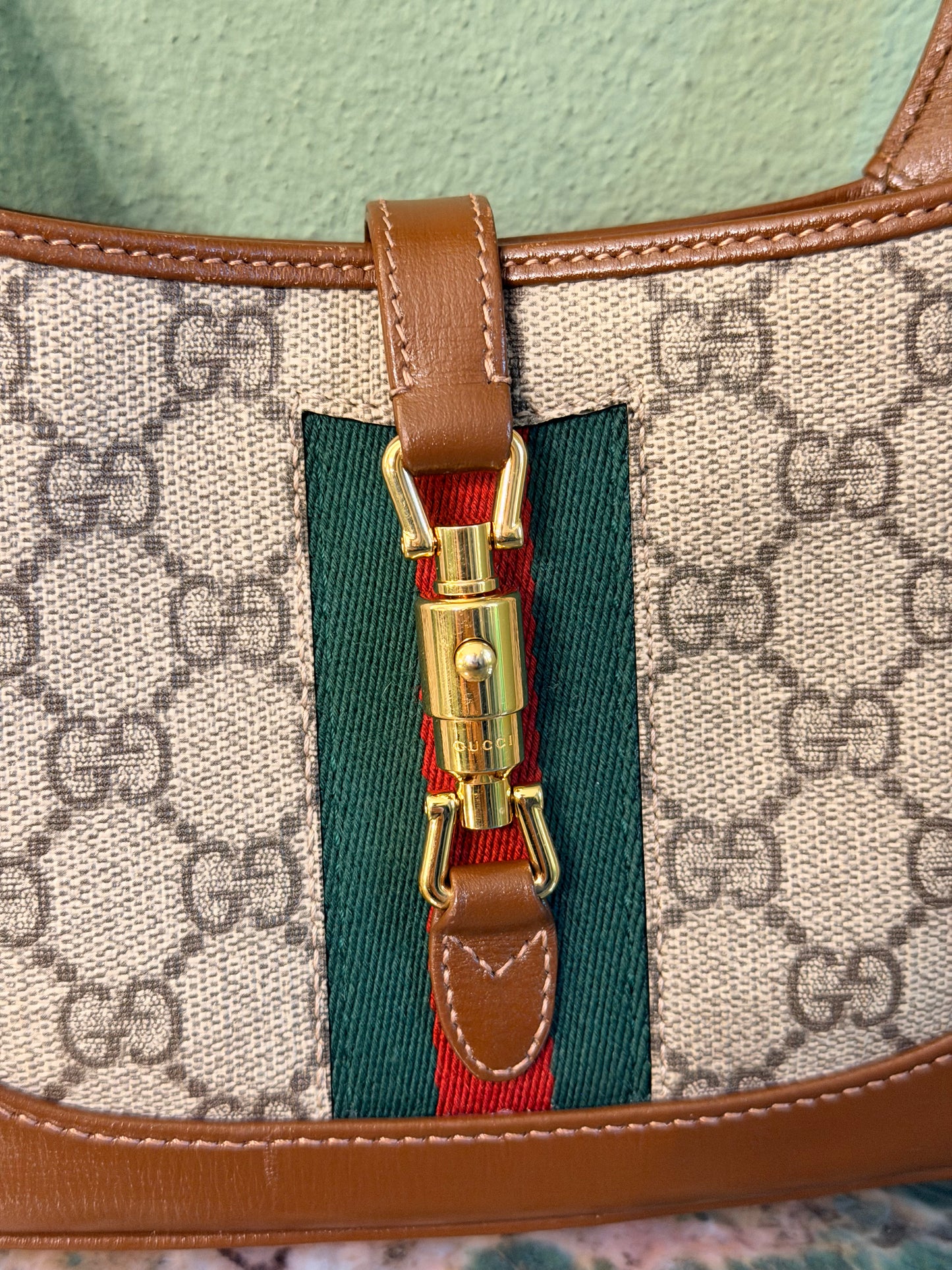 GUCCI GG SUPREME MINI JACKIE 1961 HANDBAG