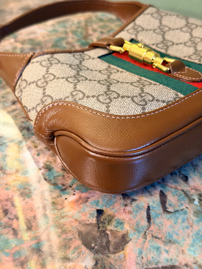 GUCCI GG SUPREME MINI JACKIE 1961 HANDBAG